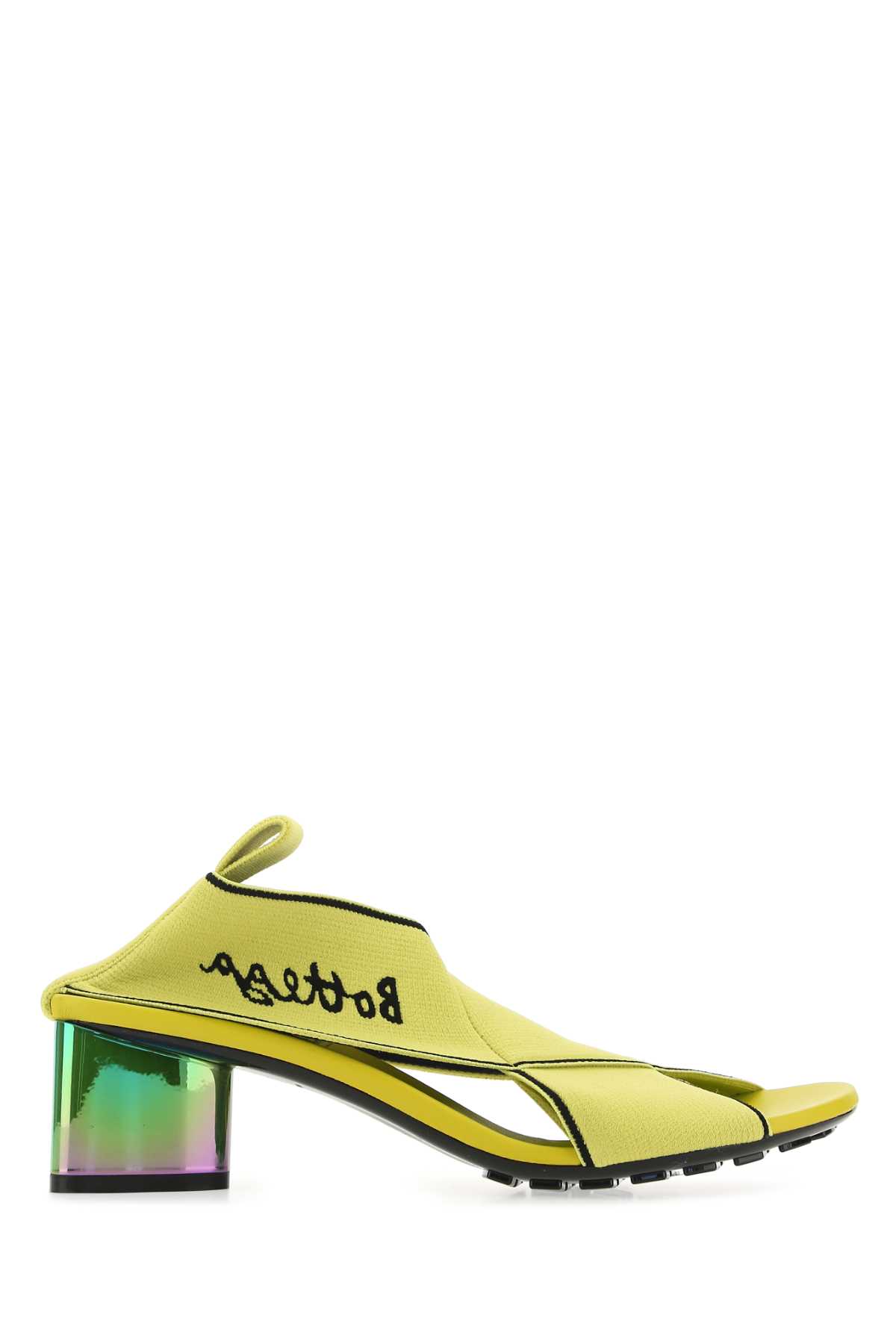 Bottega Veneta Acid Green Elastic Fabric Flex Sandals