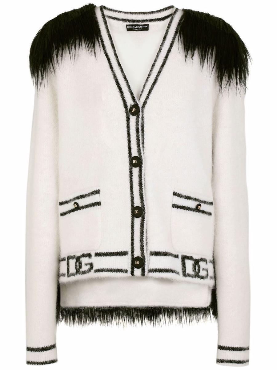 Dolce & Gabbana Wool Logo Cardigan