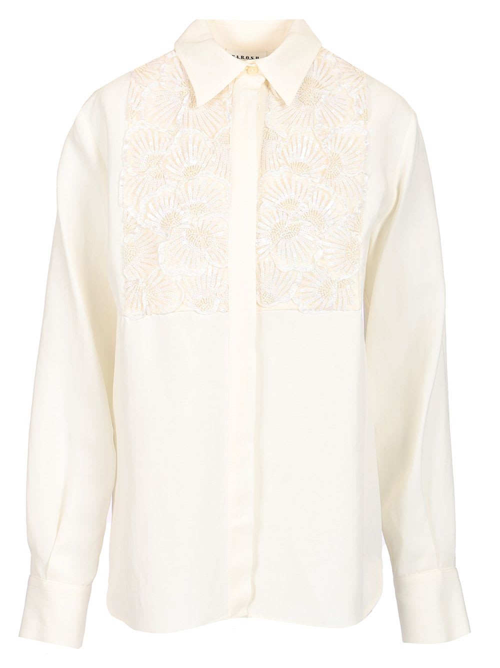 Parosh Shirt With Plastron