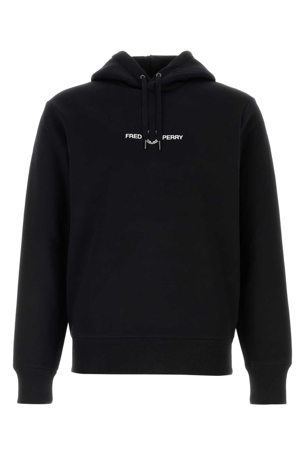 Fred Perry Black Polyester Blend Sweatshirt