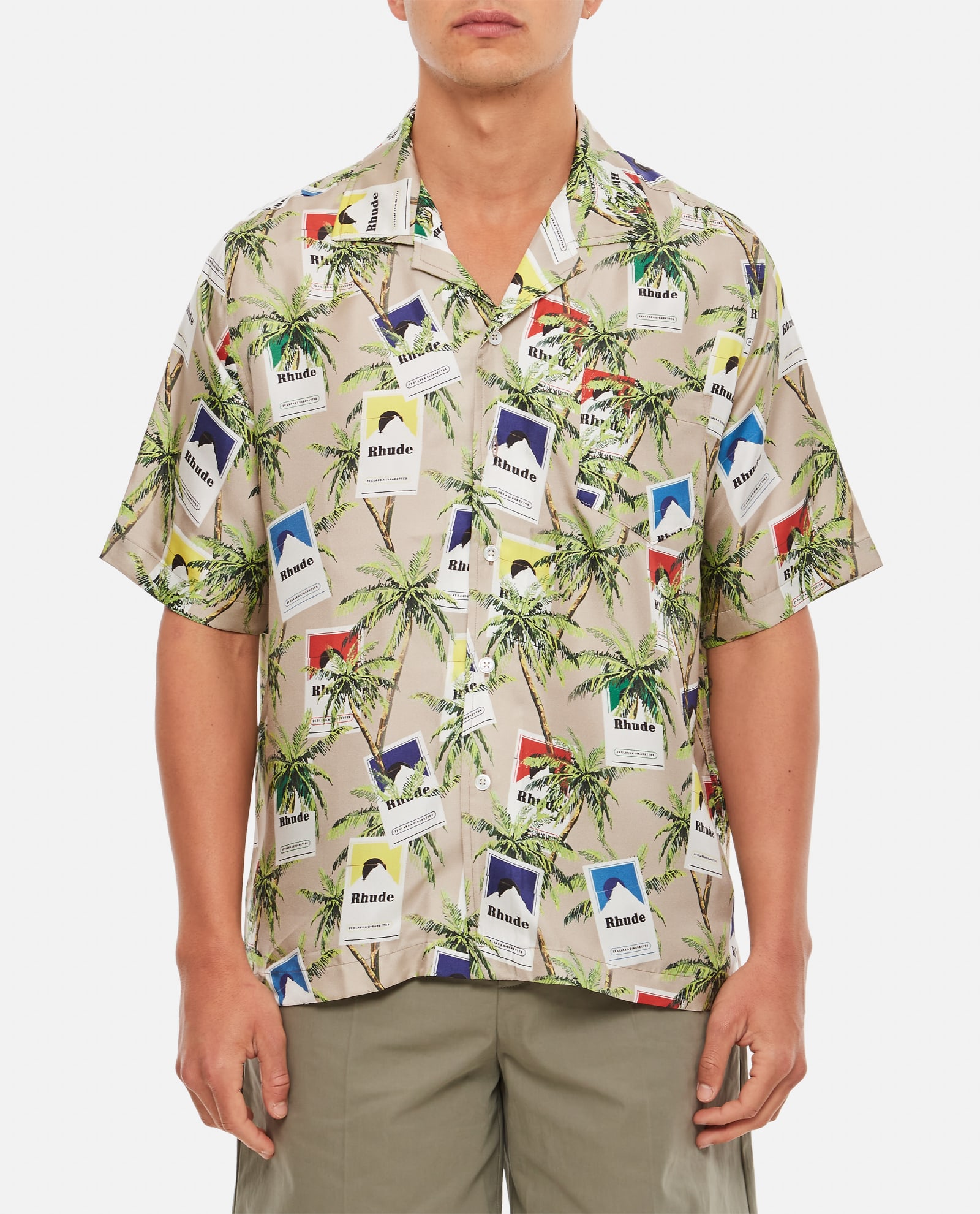 Rhude Cigarette Print Button Up