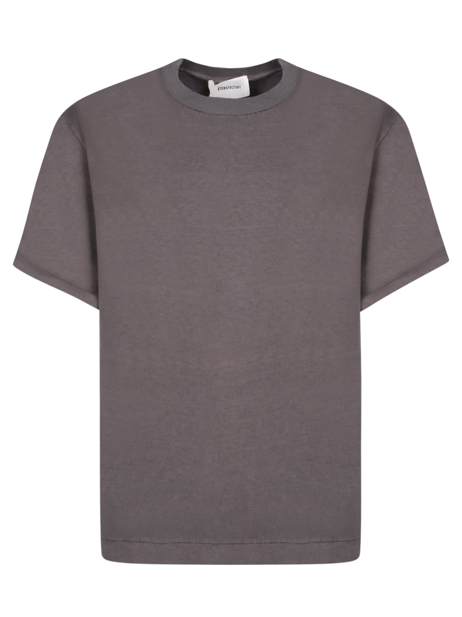 Atomo Factory Washed Cotton T-shirt In Grey