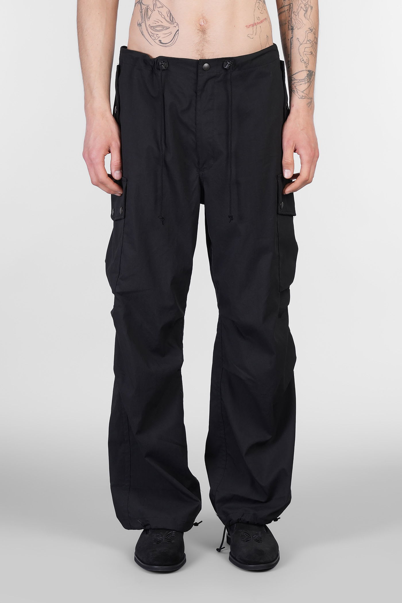 Needles Pants In Black Cotton