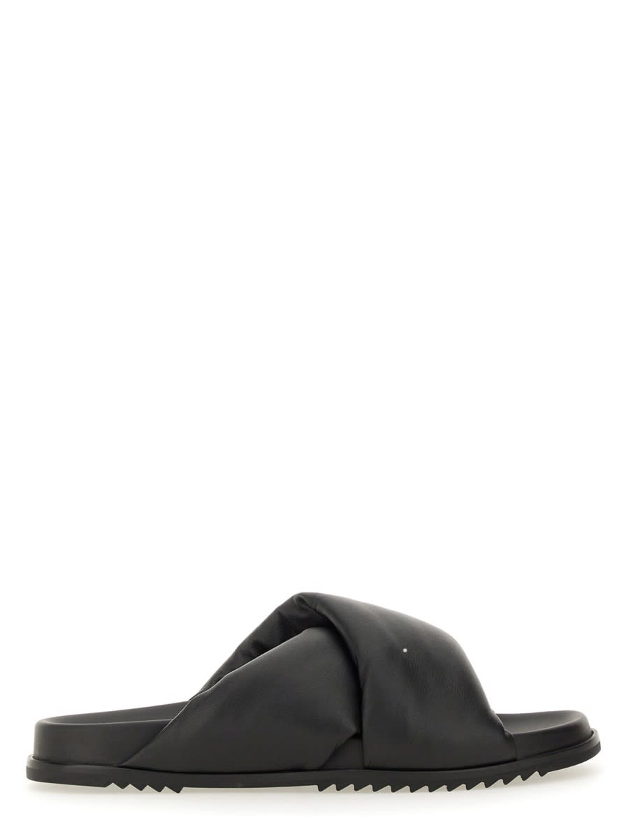 Rick Owens 皮革露趾凉拖