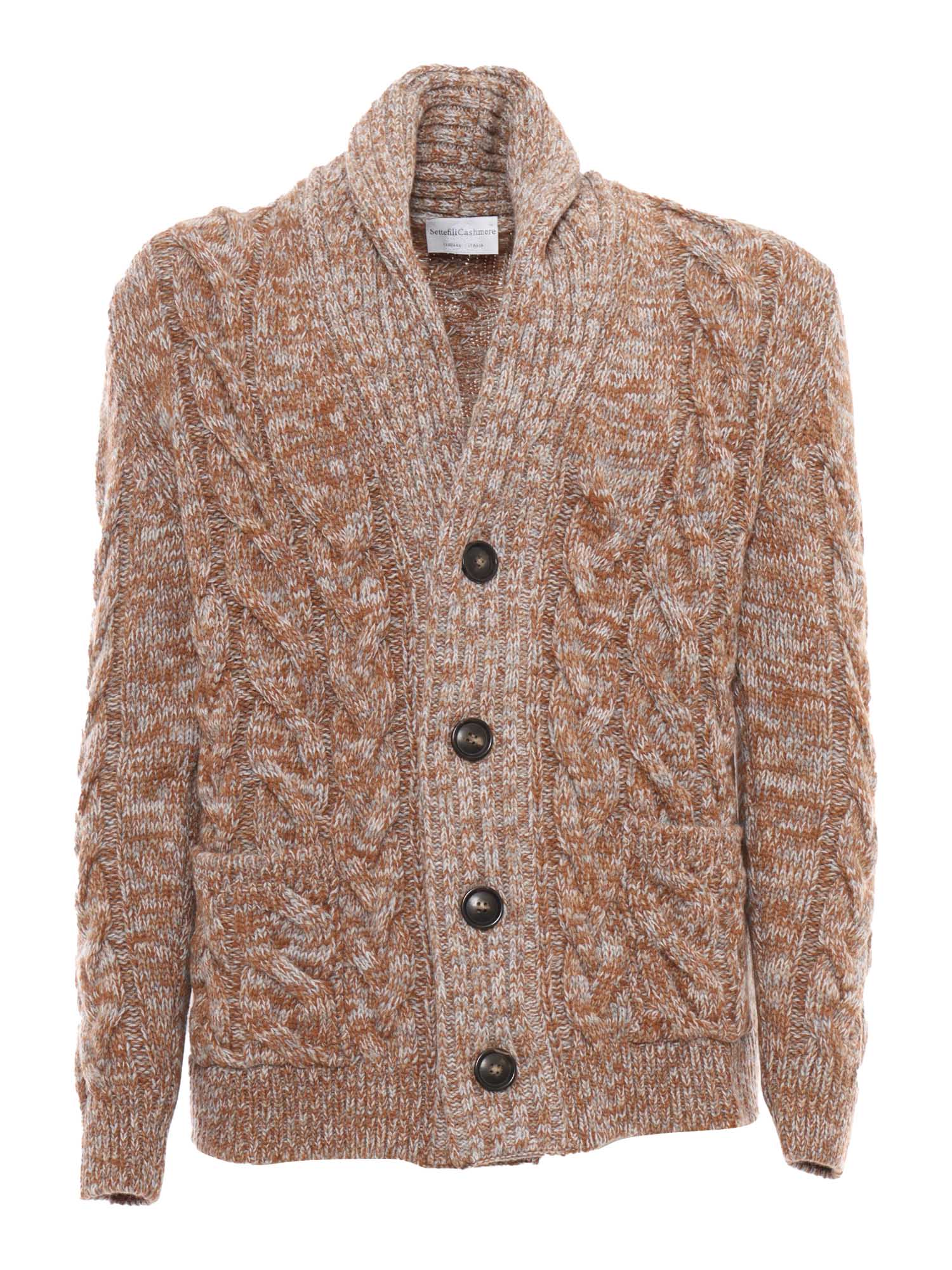 Settefili Cashmere Braided Cardigan