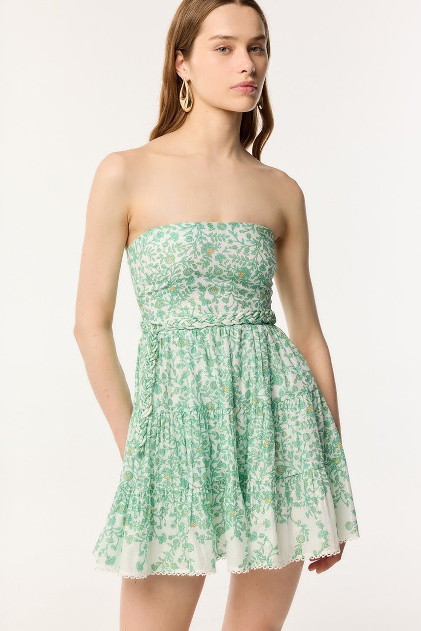 Bandeau Dress Christine - Green Lazuli