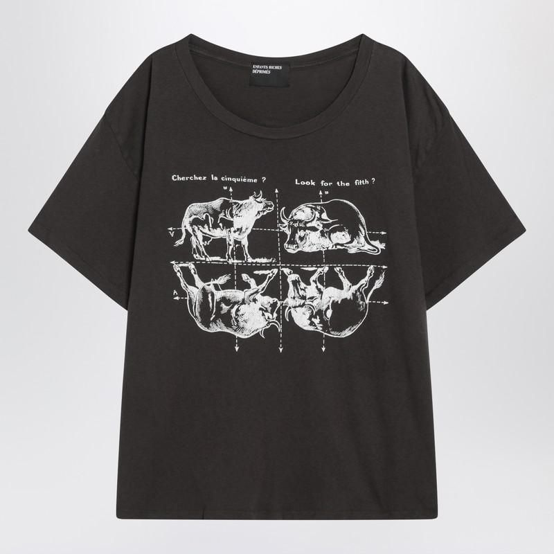 Enfants Riches Déprimés Look For The Fifth Black Vintage-Effect T-Shirt
