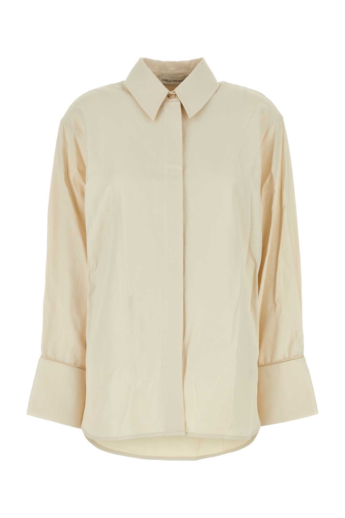 Camilla and Marc Sand Cotton And Polyester Cipher Oversize Shirt