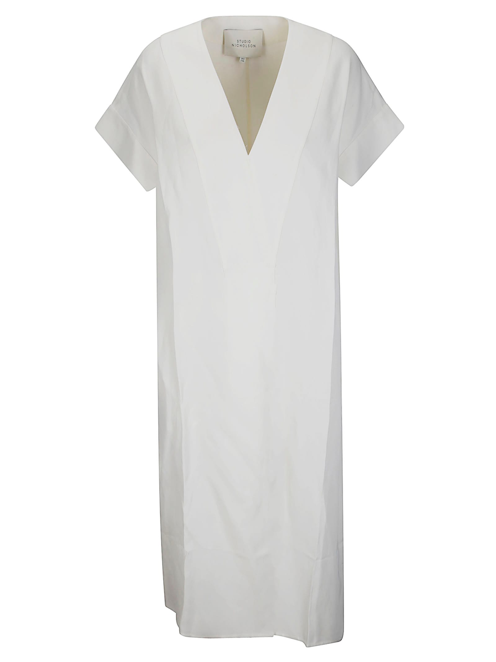 Studio Nicholson Short Sleeve V Neck Dress