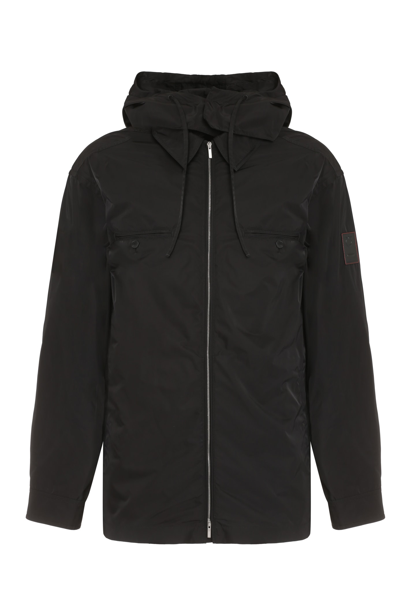 Ferragamo Technical Fabric Hooded Jacket