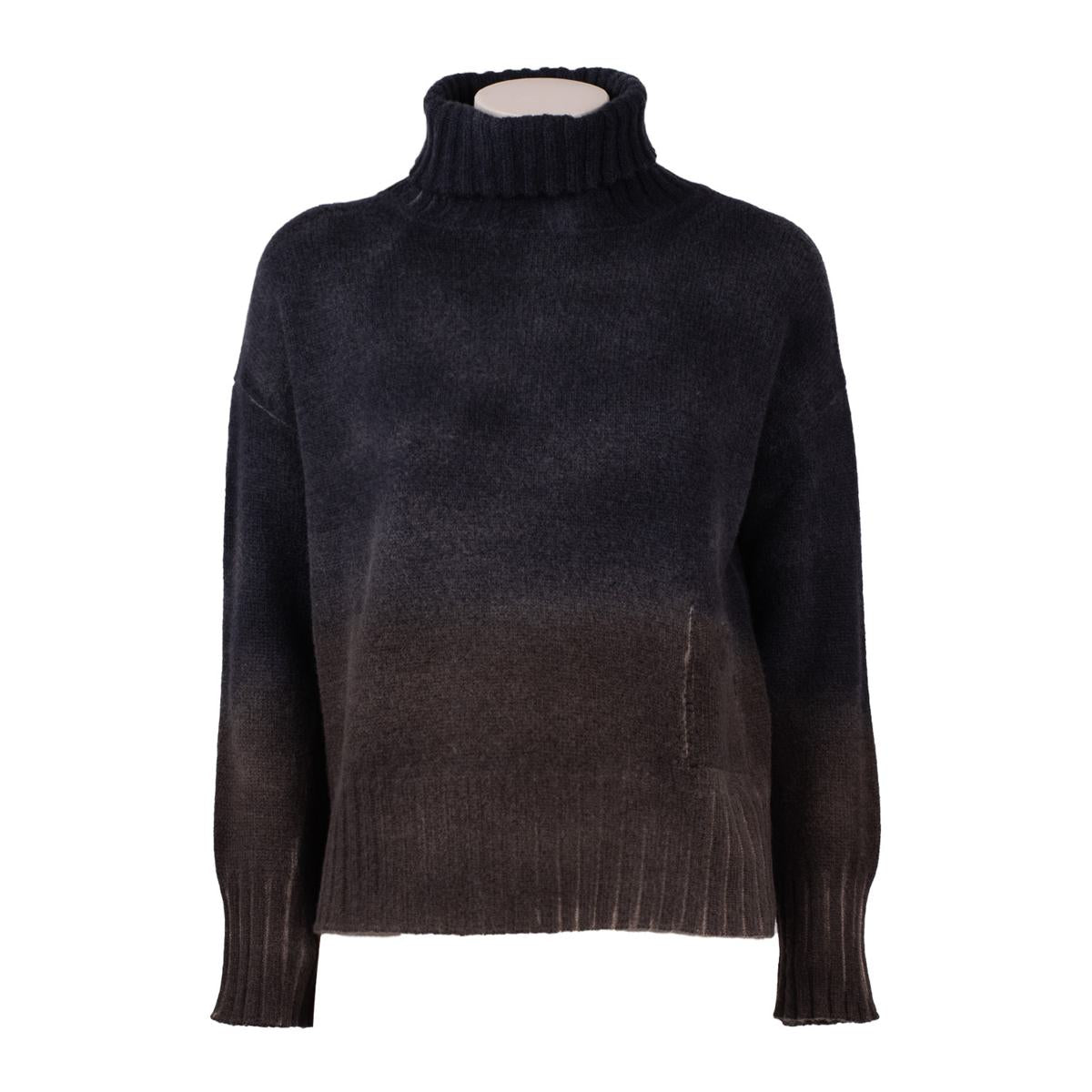 Base Airbrushed Shaded Turtleneck Sweater