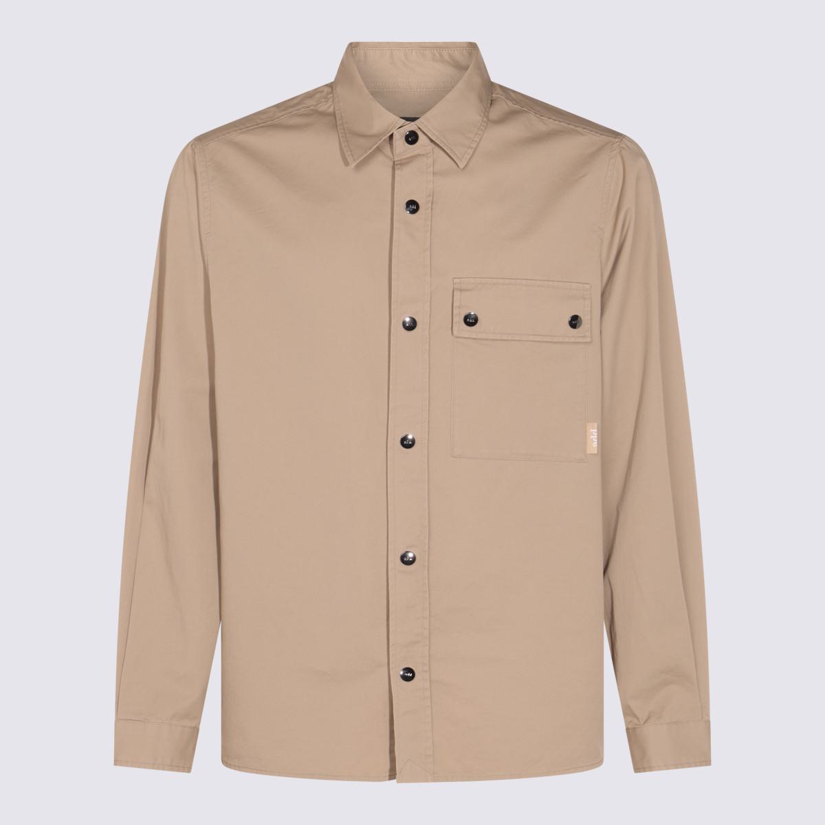 Add Beige Cotton Shirt