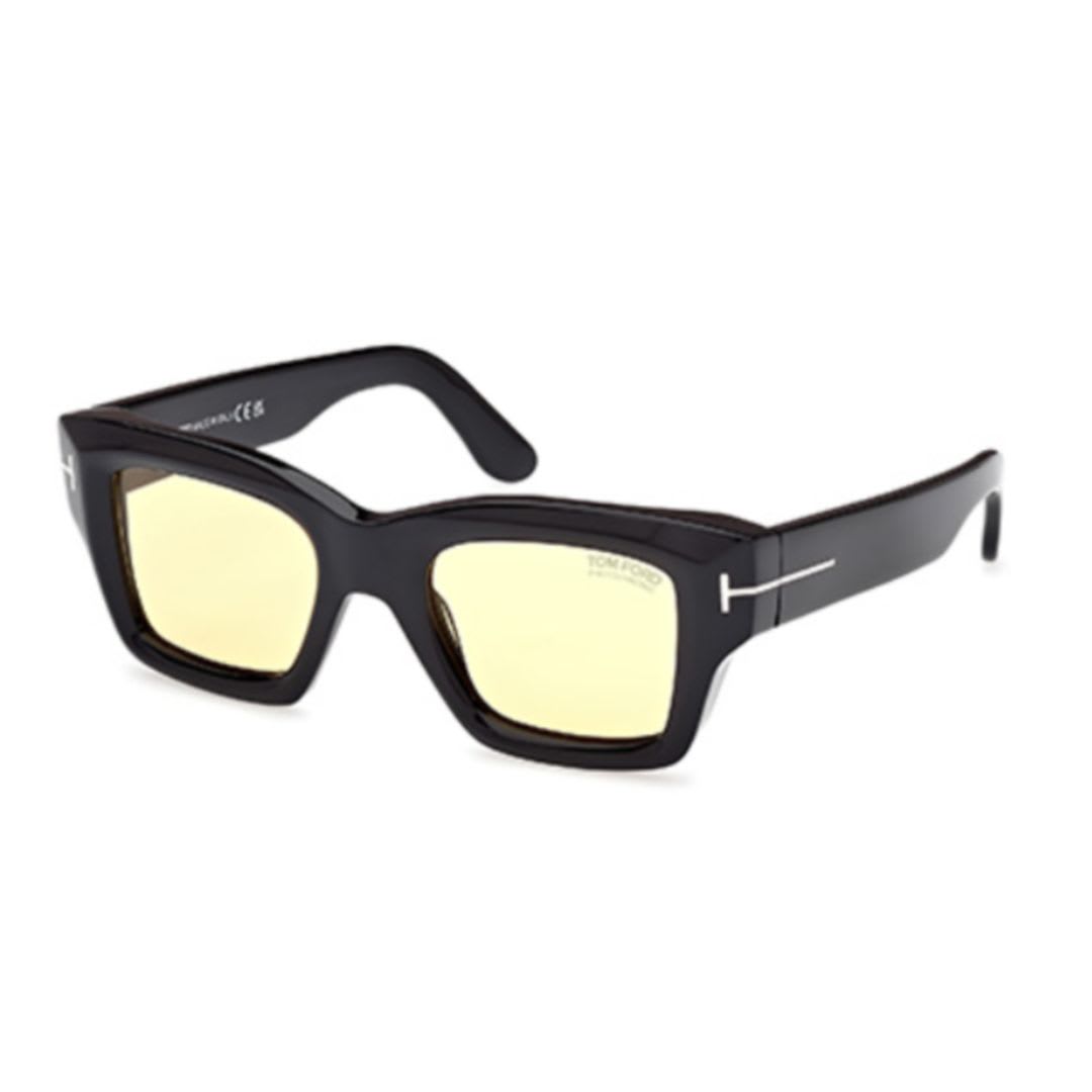 Tom Ford Eyewear Ft11545001e 亮面黑色/棕色