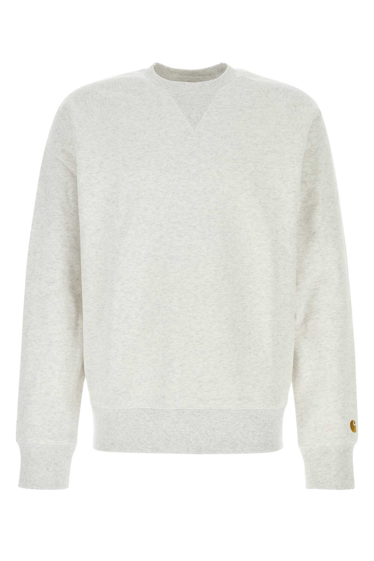 Carhartt Melange Light Grey Cotton Blend Chase Sweat