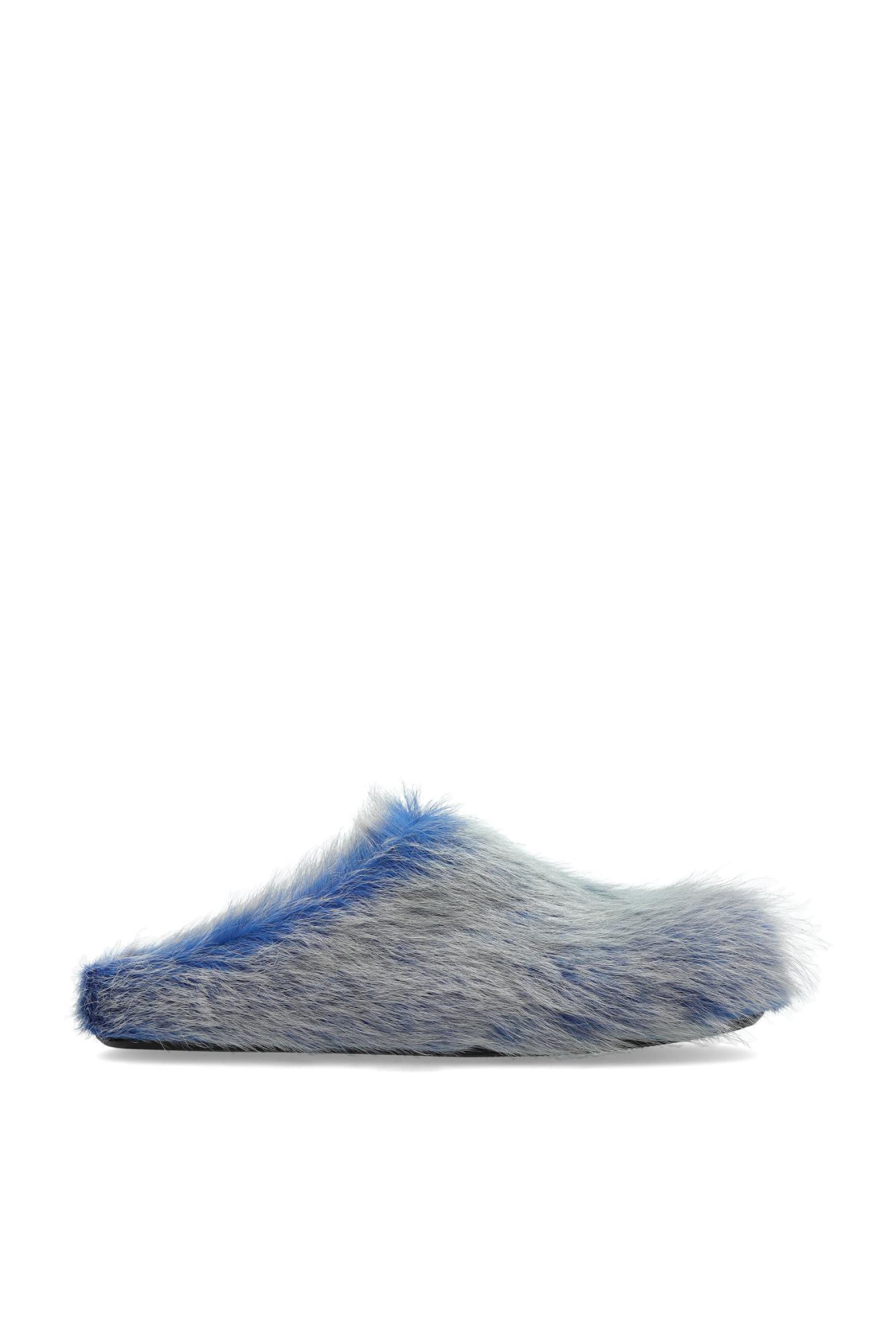 Marni Fur Slippers fussbett