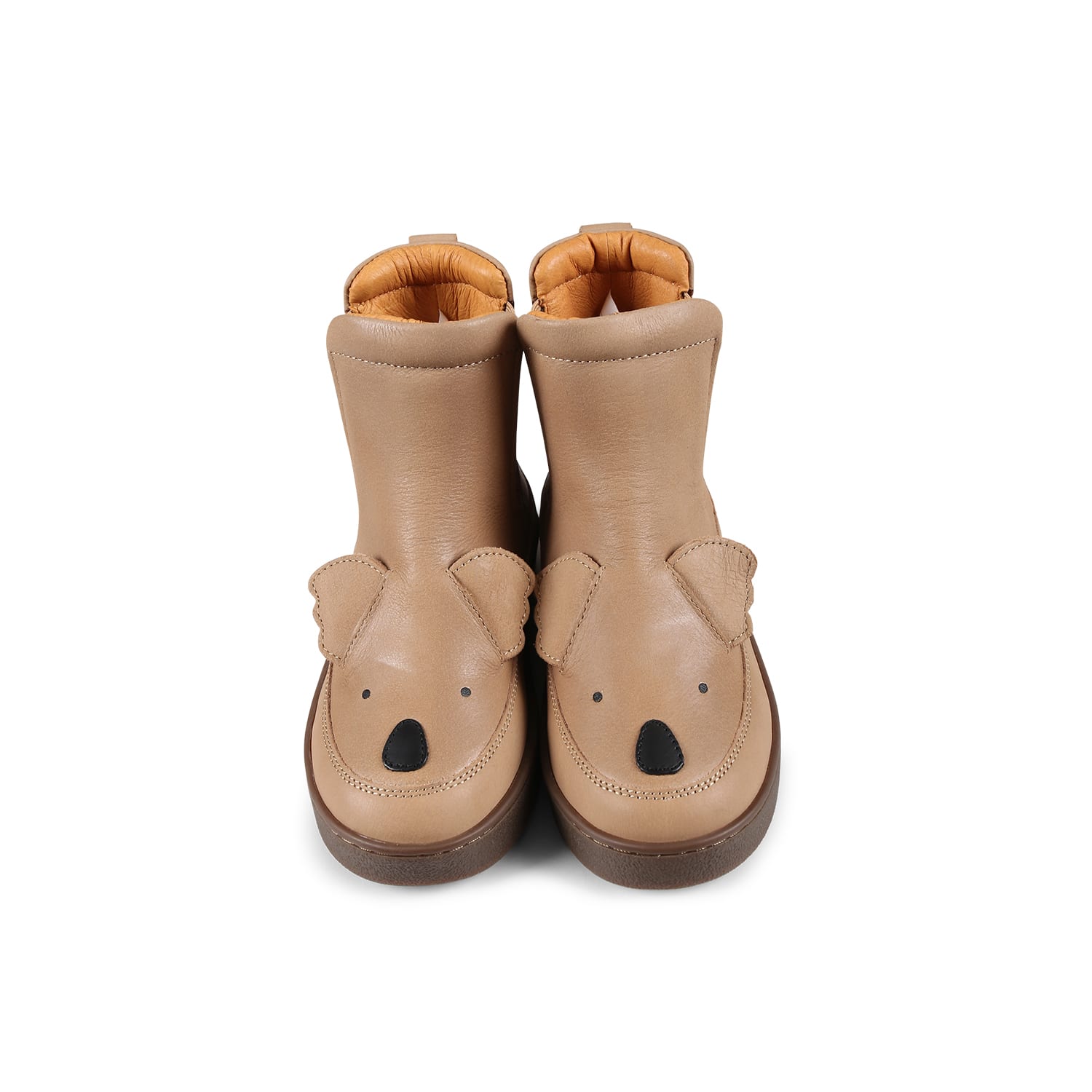 Donsje Brown Ankle Boots For Kids With Koala
