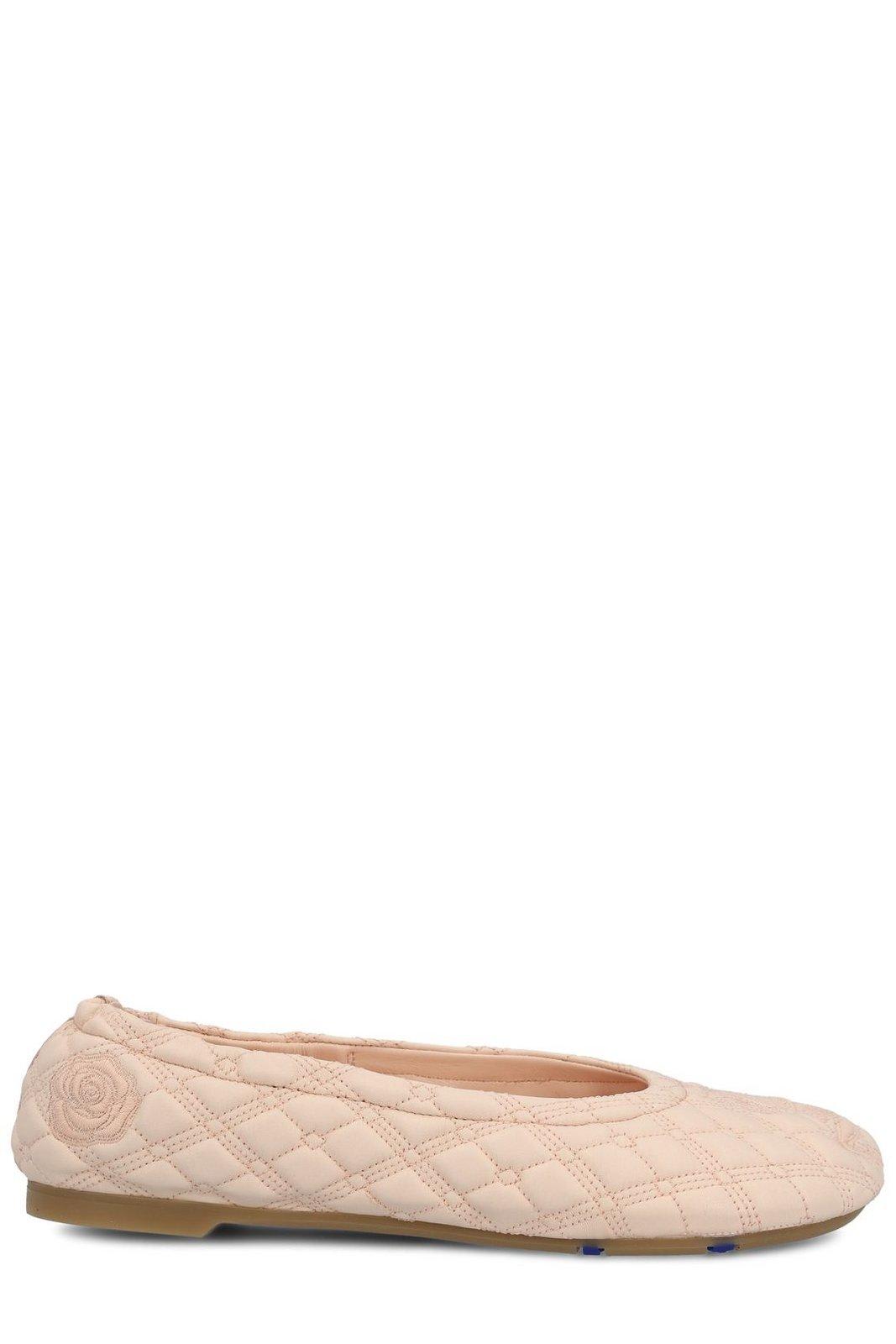 Burberry Sadler Quilted Ballerina Shoes