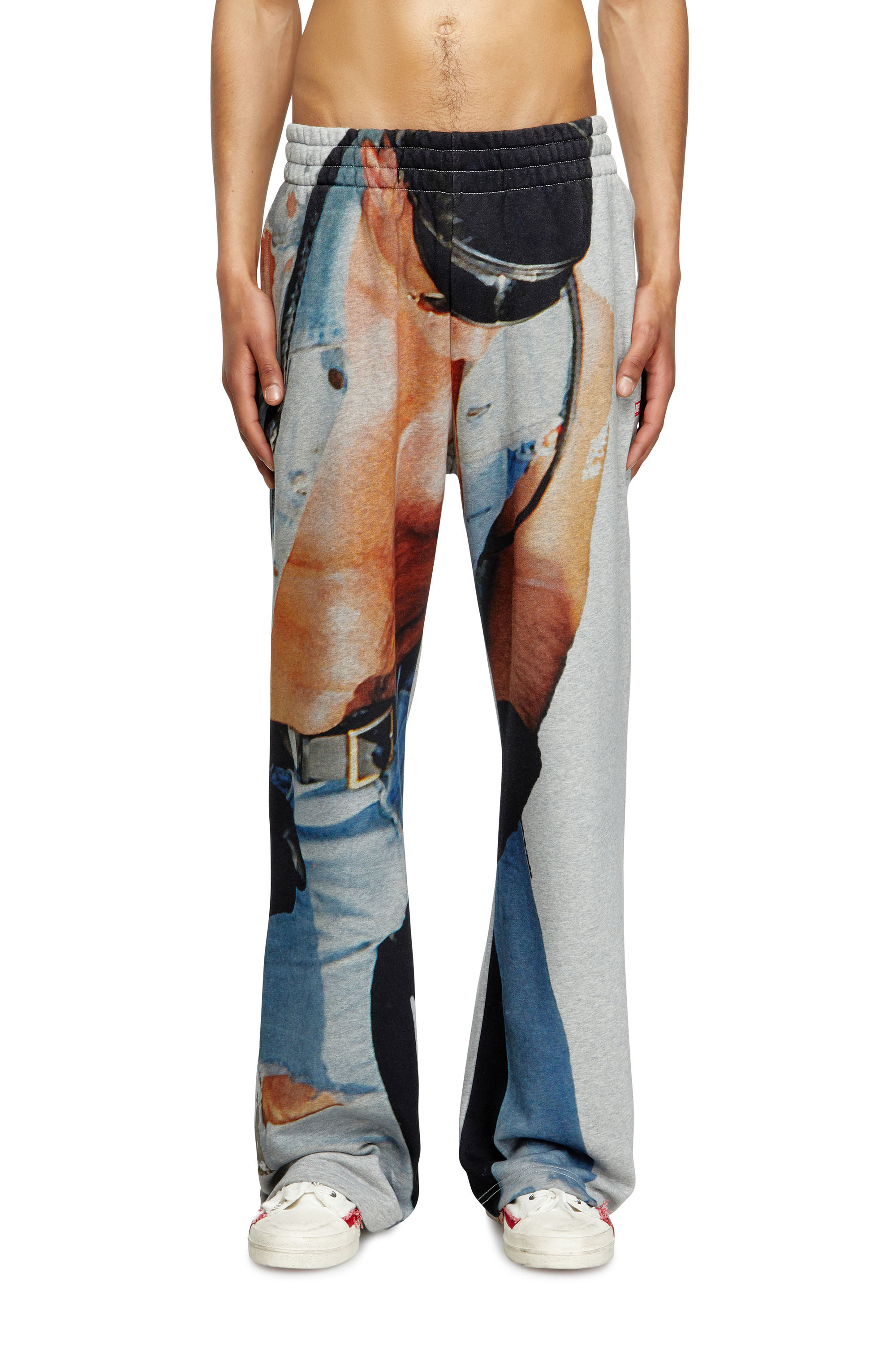 Diesel - Sweatpants with graphic print - Pants - Unisex - Grey