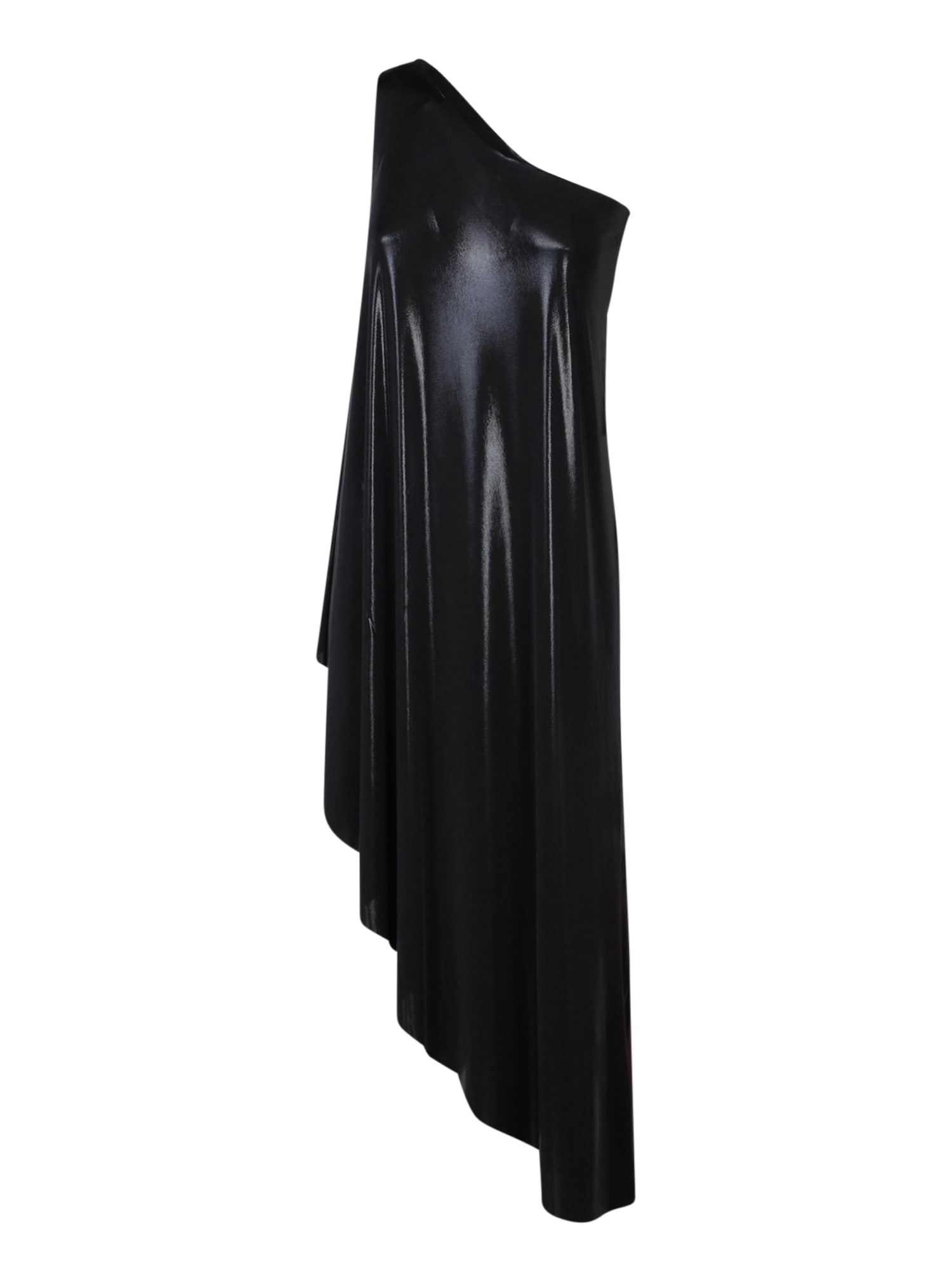 Norma Kamali Diagonal Black Tunic