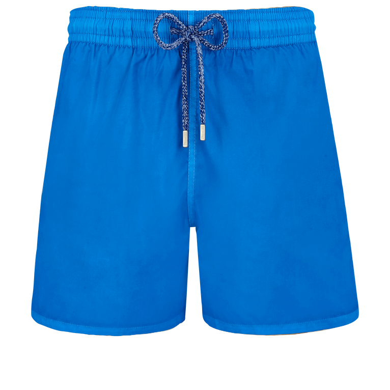 Vilebrequin Men Swim Shorts Ultra-light And Packable Solid - Mahina - Blue - Size L