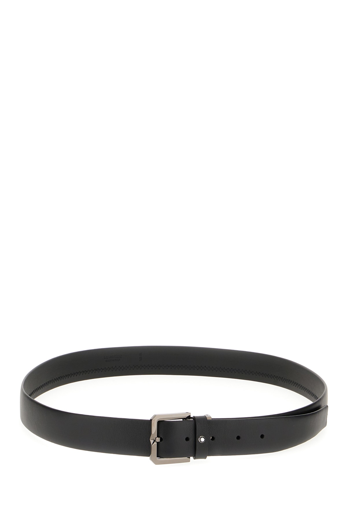Montblanc Black Leather Belt