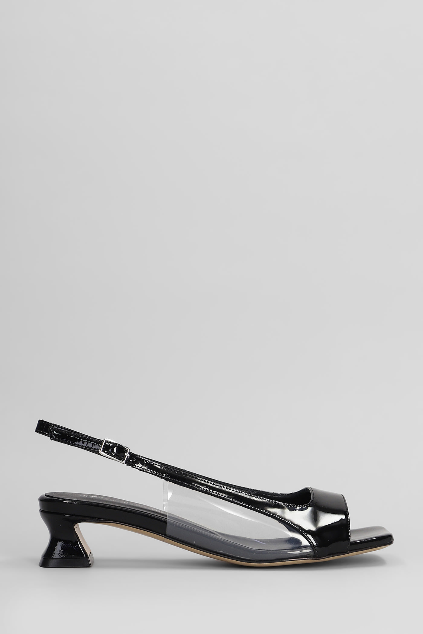 Alchimia Sandals In Black Patent Leather