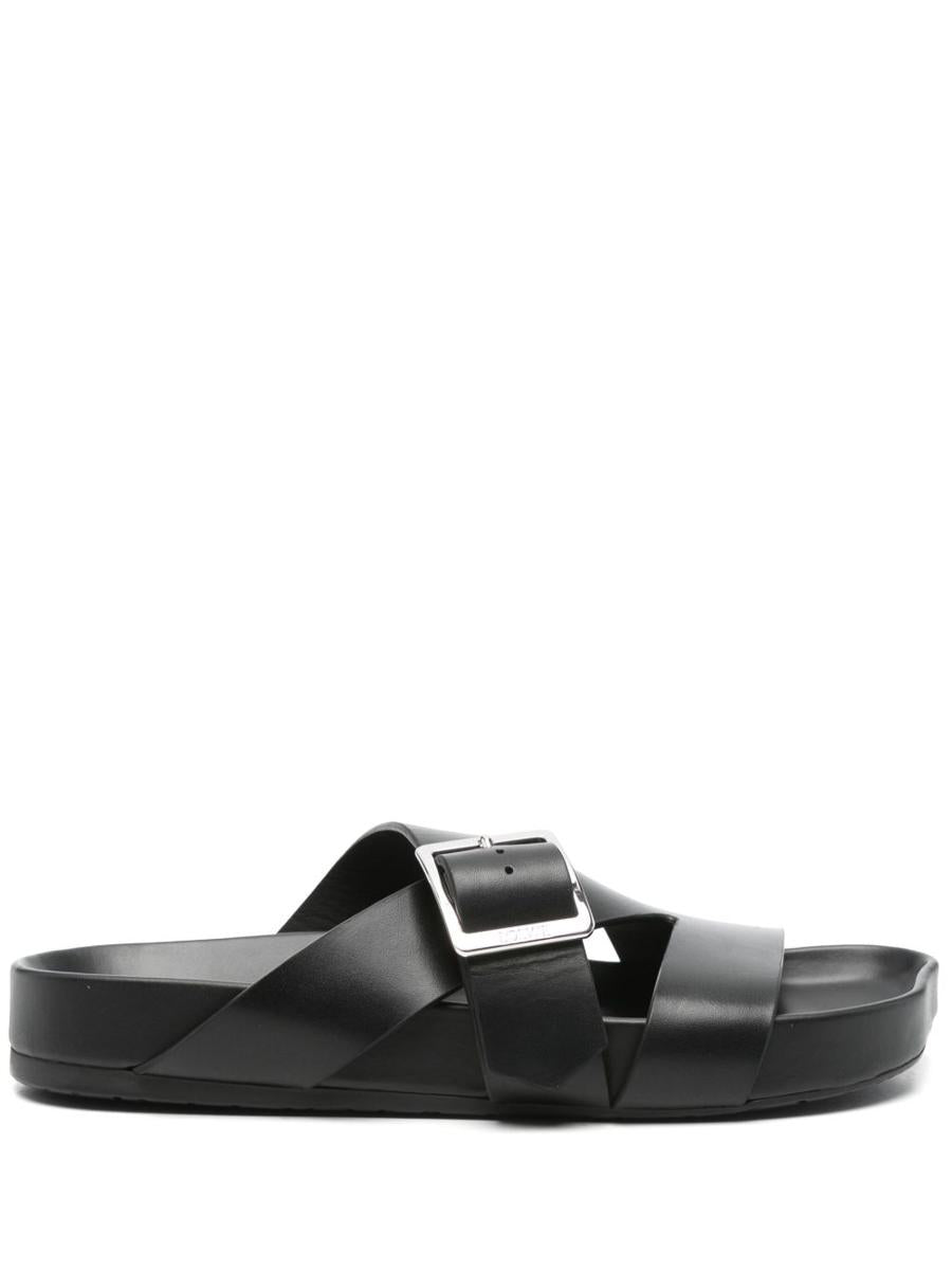 Loewe x Paula's Ibiza Ease Buckle Leather Sandals