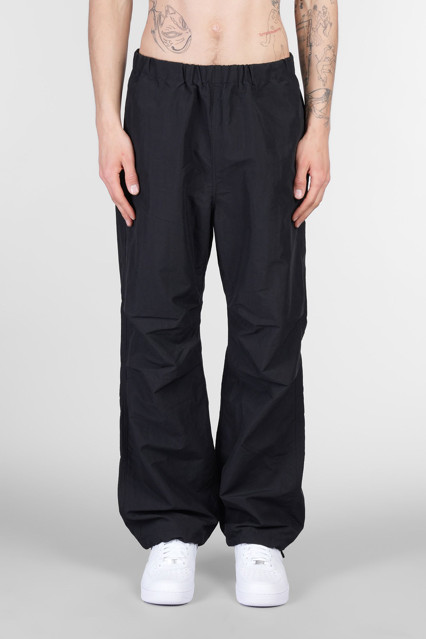 John Elliott 黑色尼龙裤子