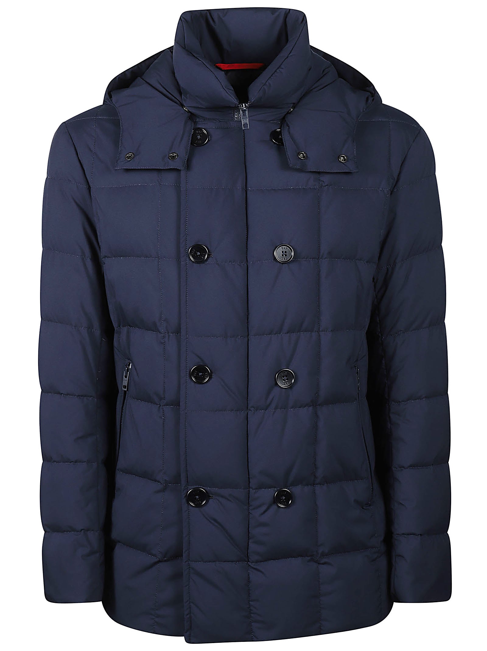 Fay Double Breasted Hooded Down Jacket