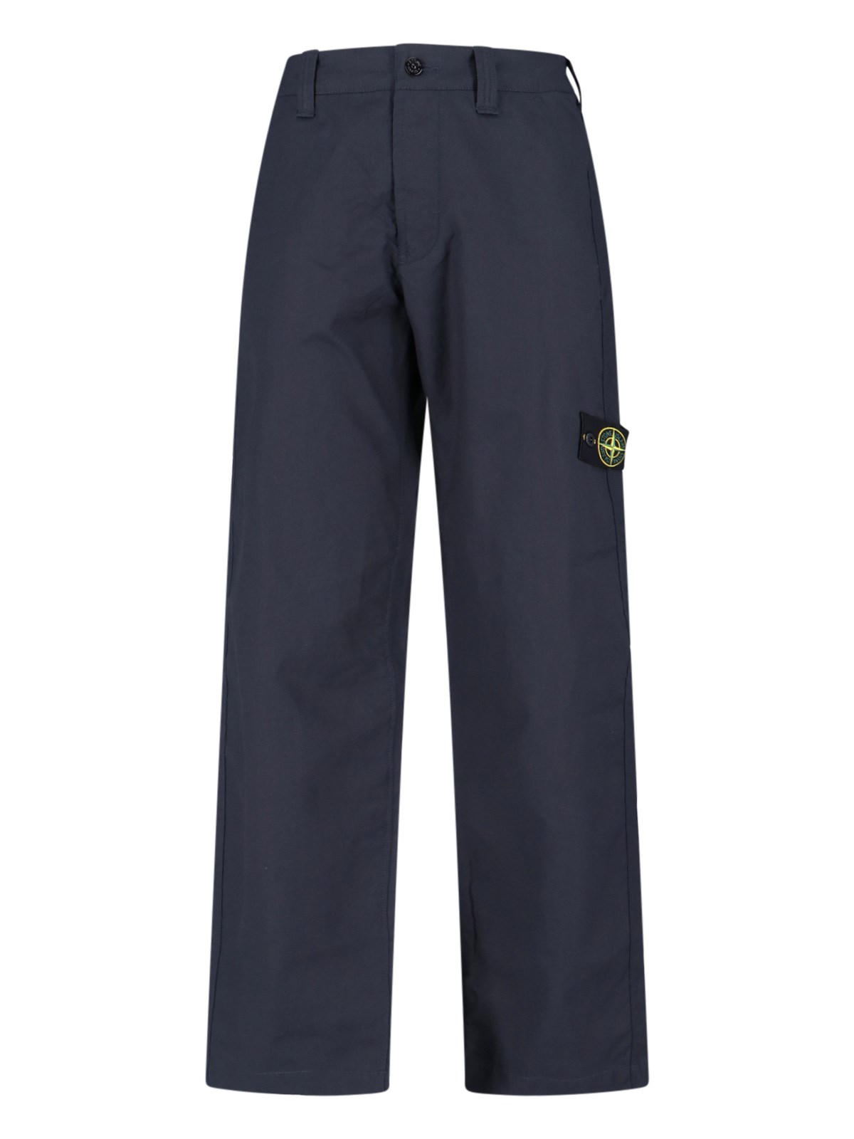 Stone Island Logo Straight Pants
