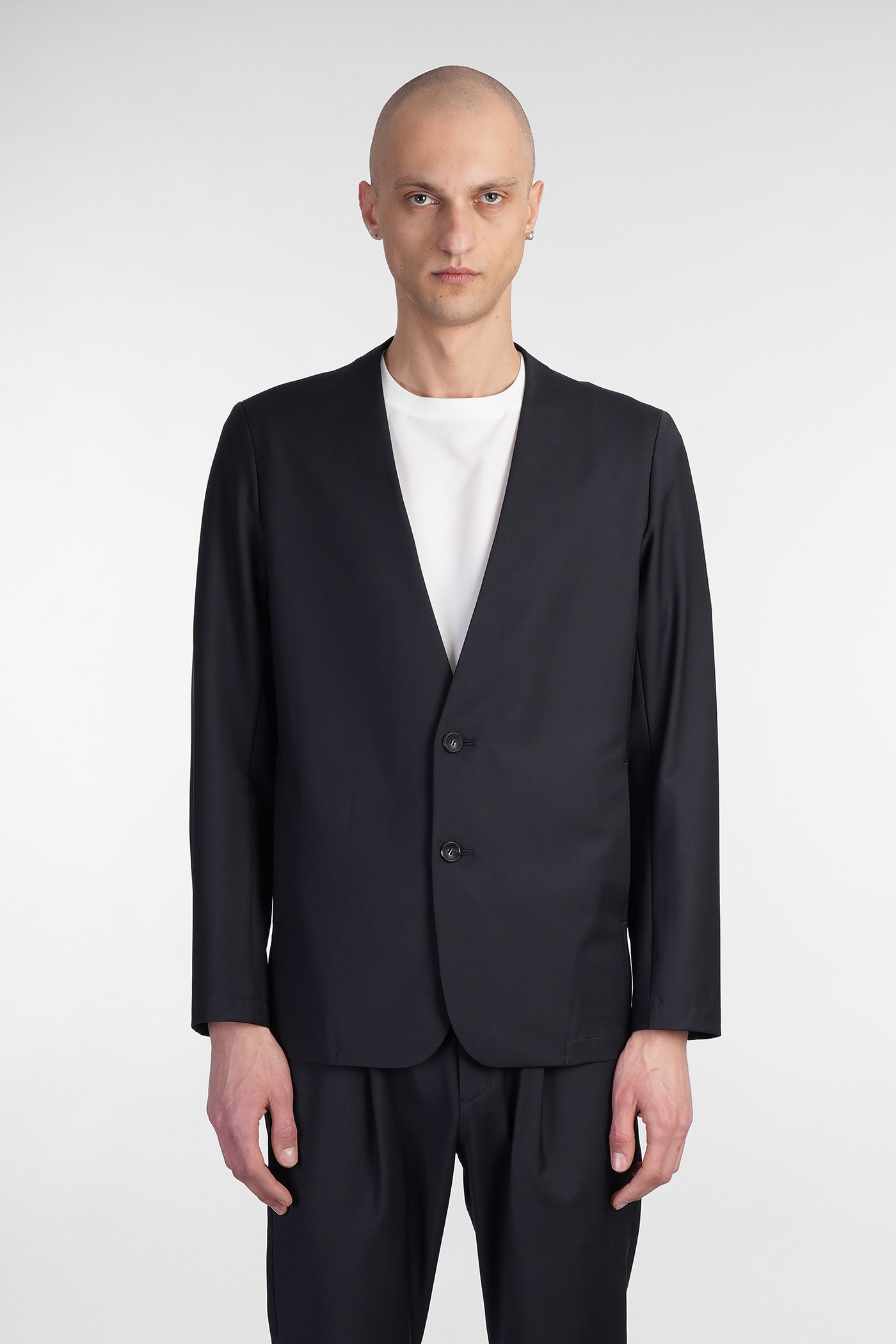 Attachment Blazer In Blue Polyester