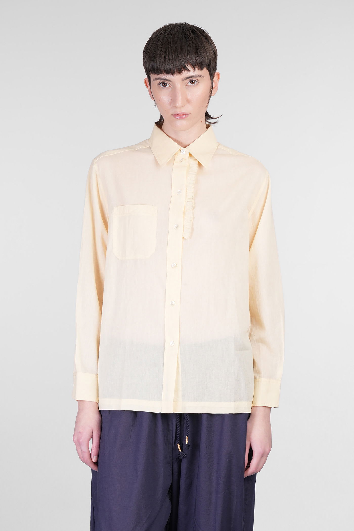 Antik Batik Angelo Shirt In Beige Cotton