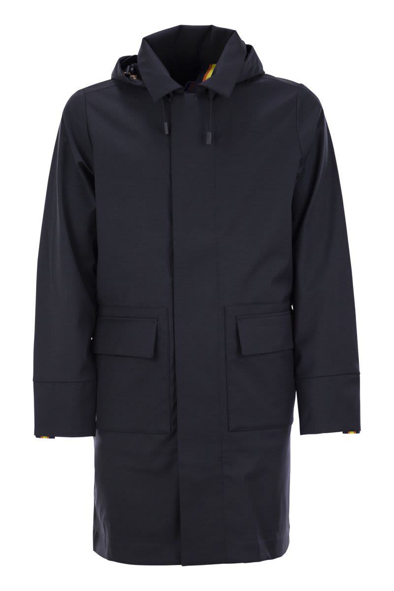 K-Way Poirol - Jacket In Wool-Blend Technical Fabric