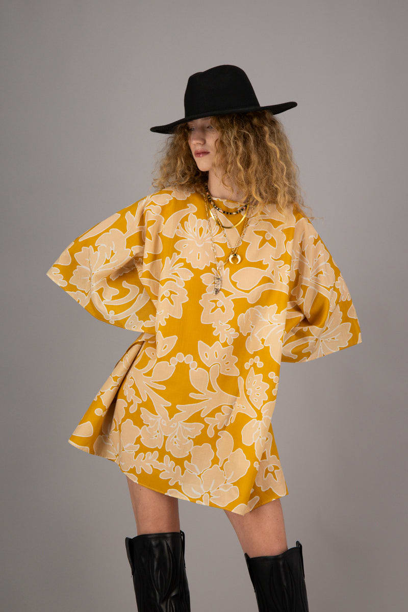 Amotea Bea Flowered Ochre