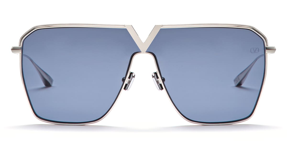 Valentino Eyewear V-goldshield - Silver Sunglasses