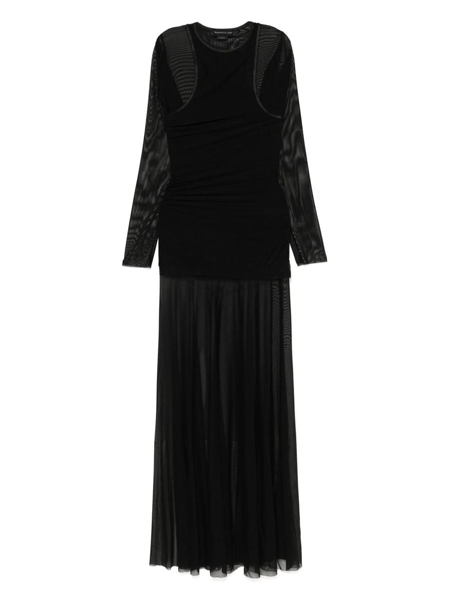 Federico Cina Sheer Layered Dress Clothing