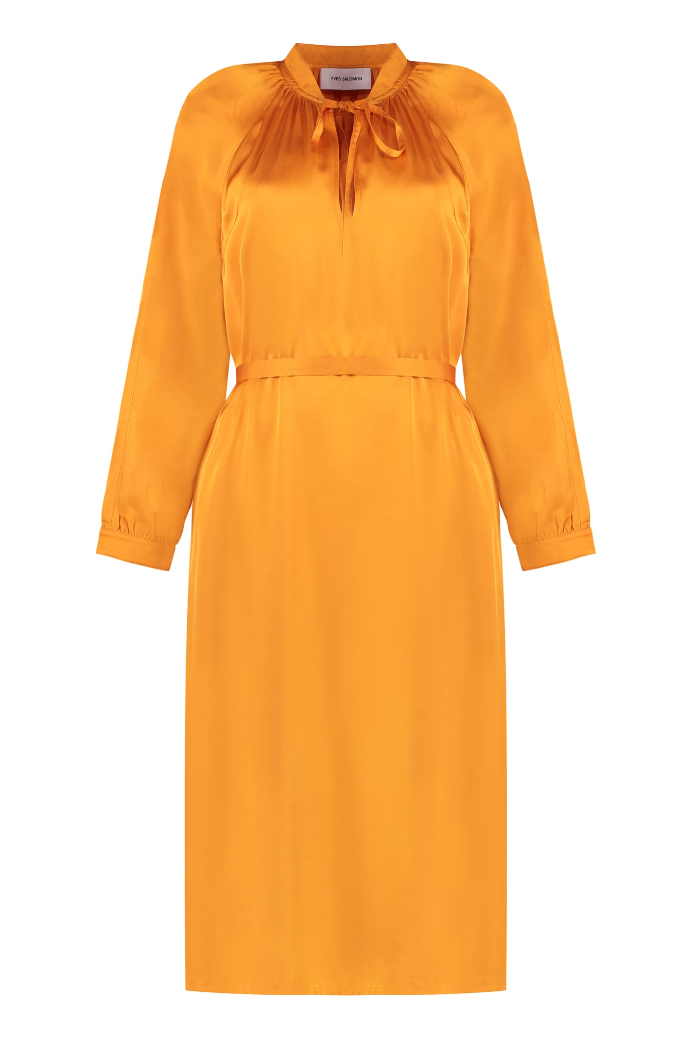 Yves Salomon Satin Dress