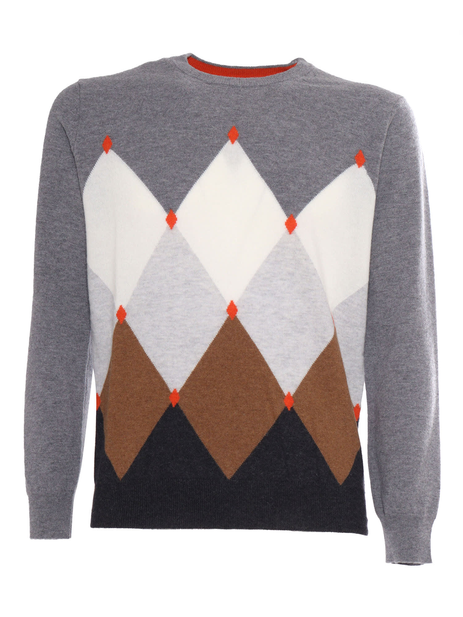 Kangra Diamond Pattern Crewneck Sweater