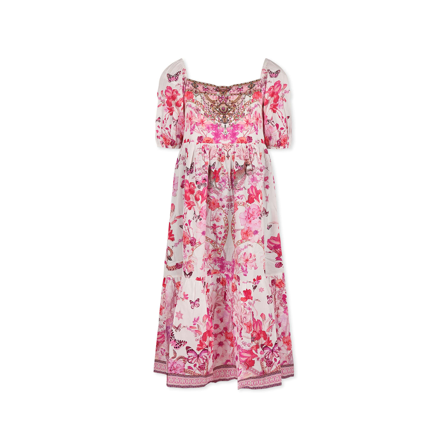 Camilla Pink Dress For Girl With Floral Print
