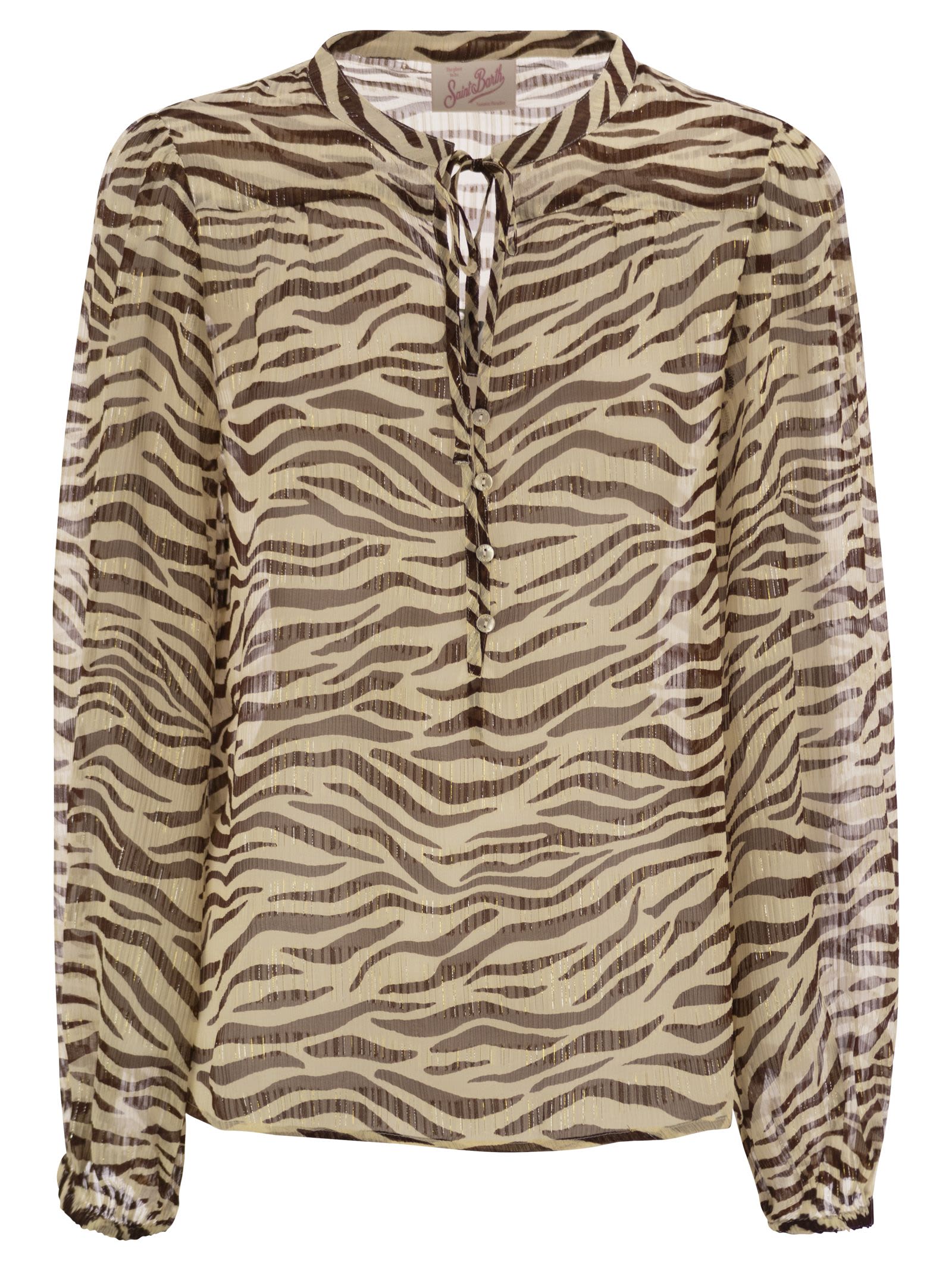 MC2 Saint Barth Harper - Shirt With Mandarin Collar