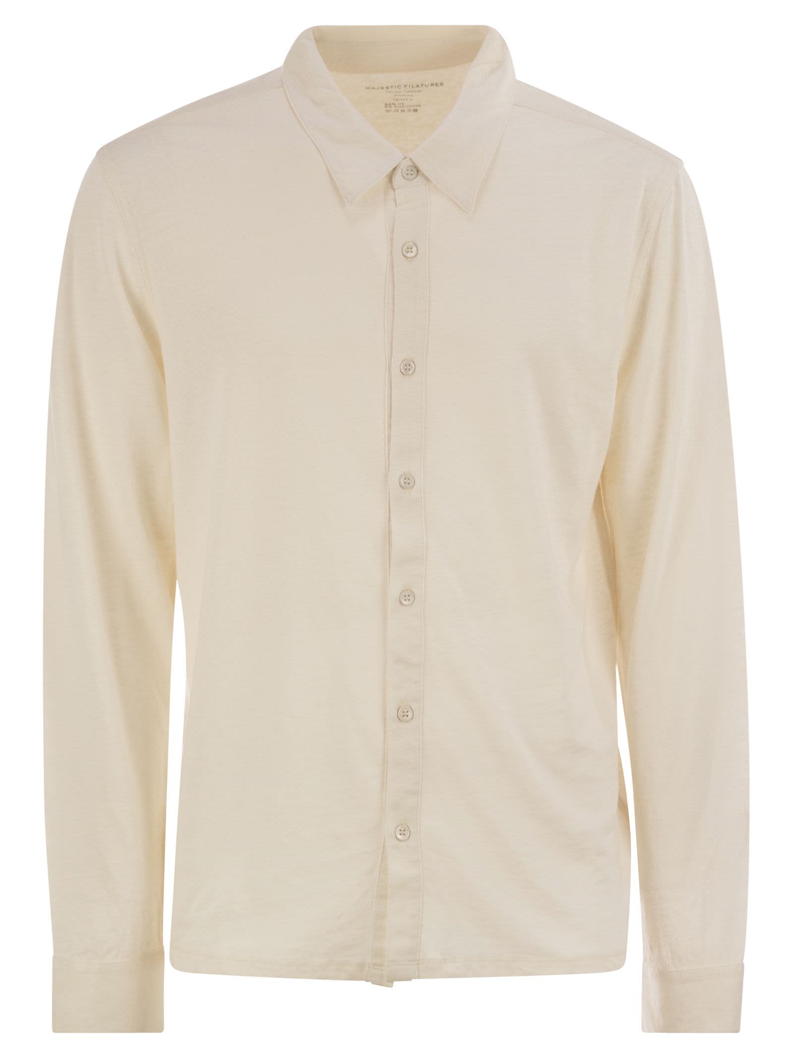 Majestic Filatures Linen Long-sleeved Shirt