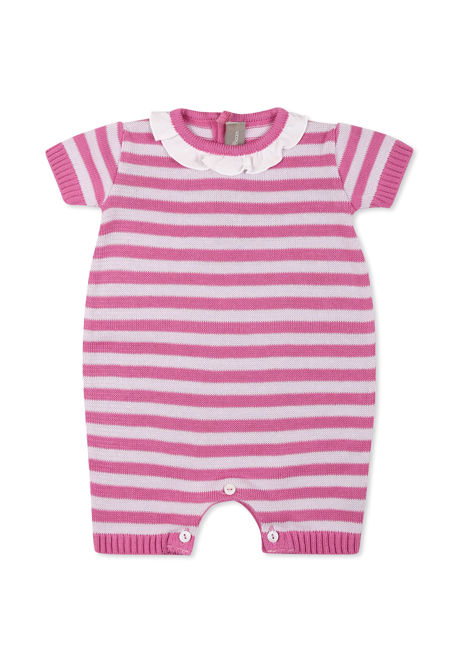 Little Bear Fuchsia Romper For Baby Girl