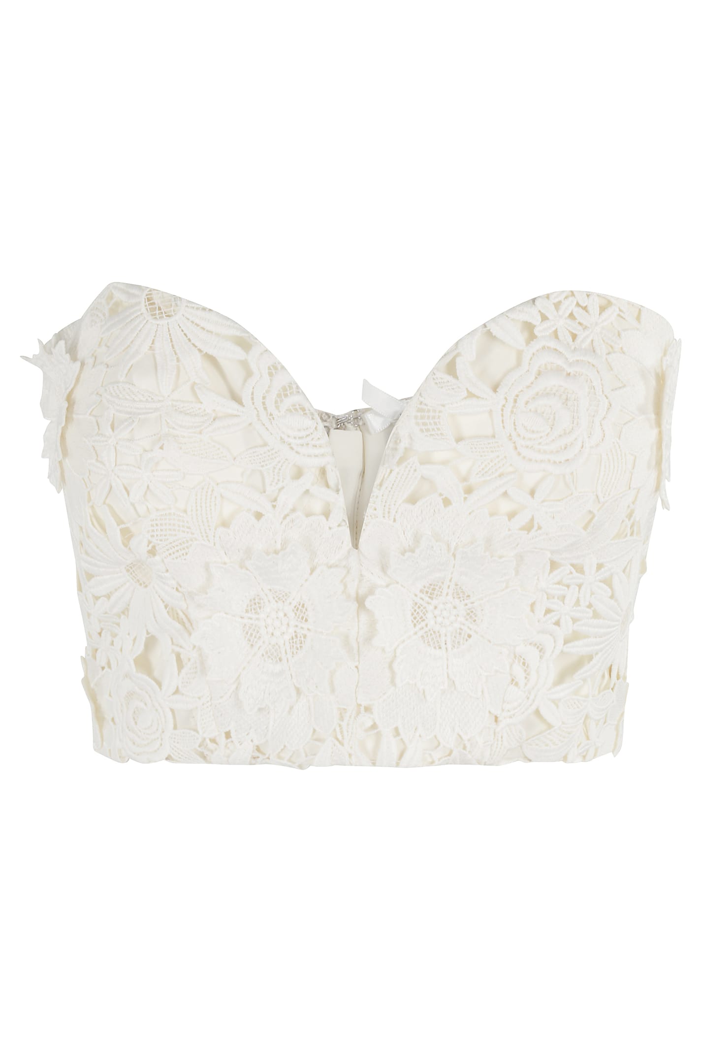 Rotate by Birger Christensen 3d Lace Corset Top