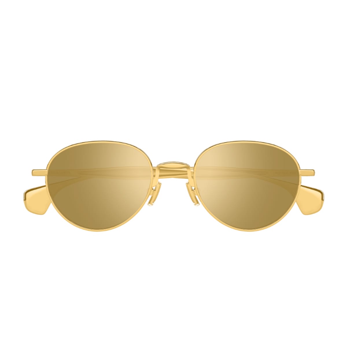 Bottega Veneta Eyewear Bottega Veneta Bv1396s Signature Icons 002 Gold Gold Sunglasses