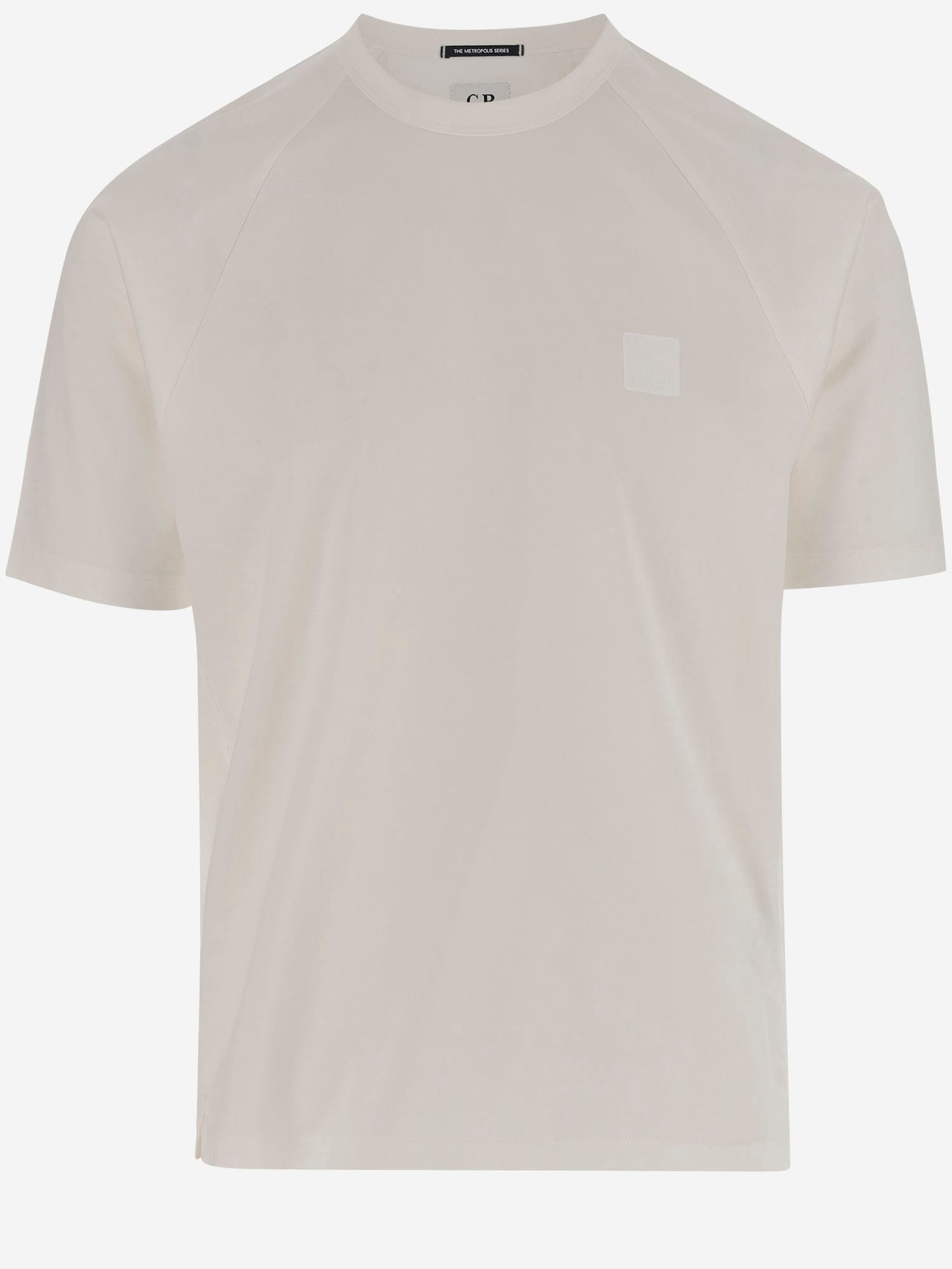 C. P. Company Cotton T-shirt With Logo Patch