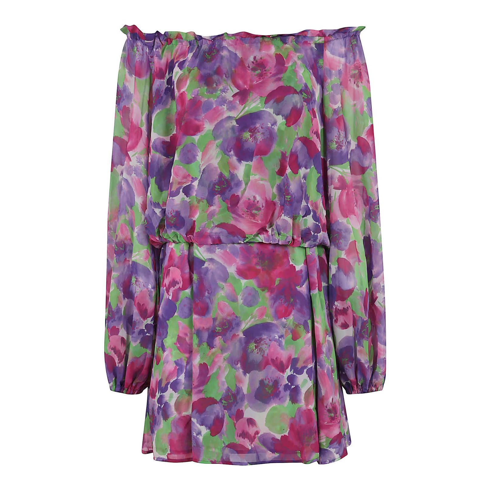 Rotate by Birger Christensen Light Flowy Flower Printed Mini Dress