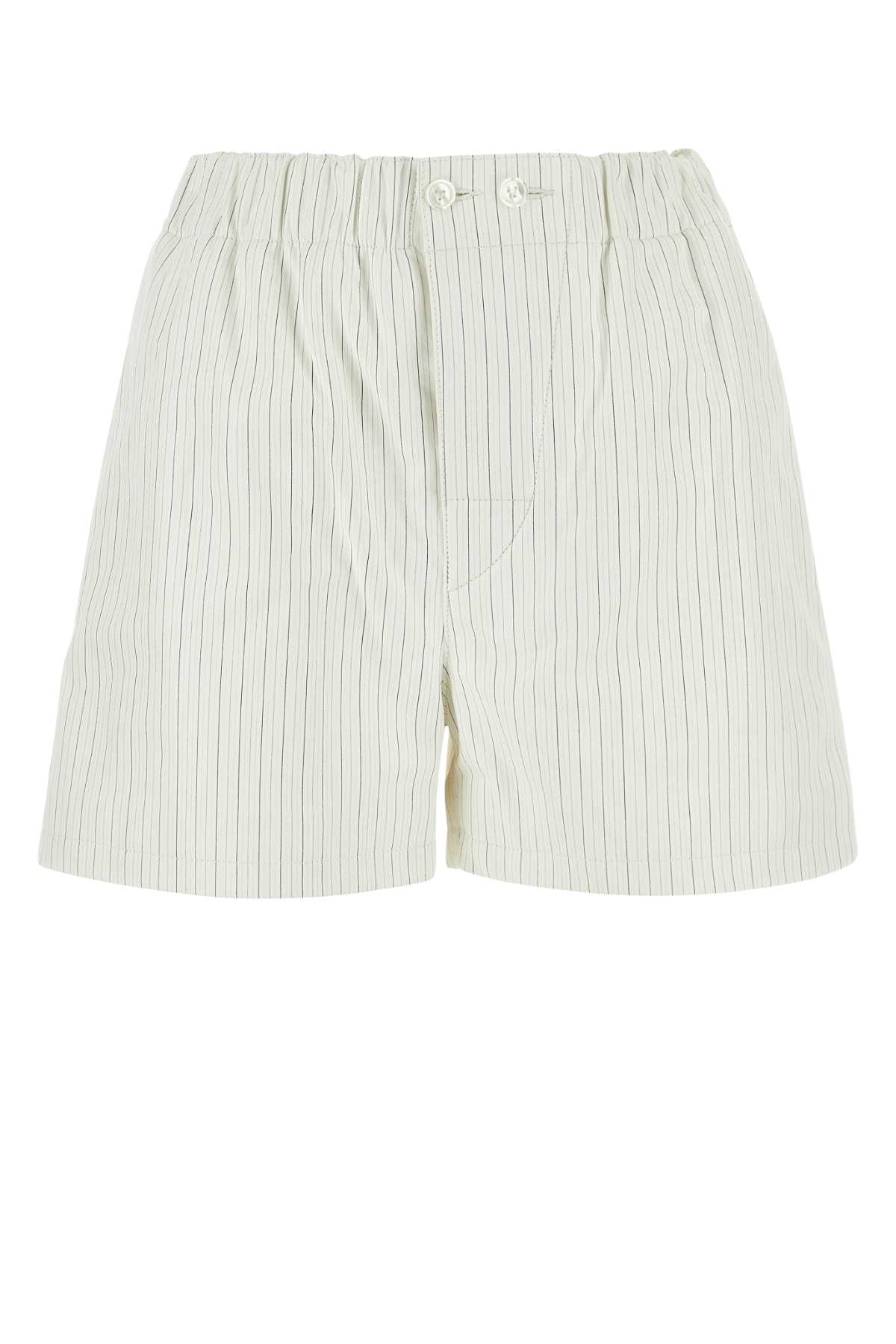 Bottega Veneta Printed Leather Shorts