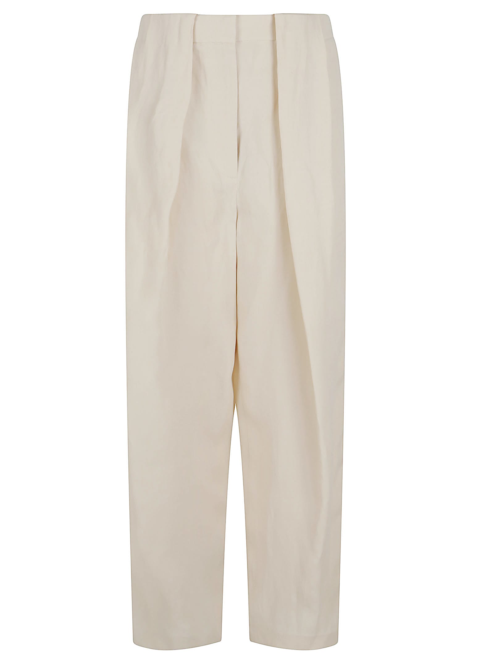 Stella McCartney Cream Viscose Blend Wide-leg Pant