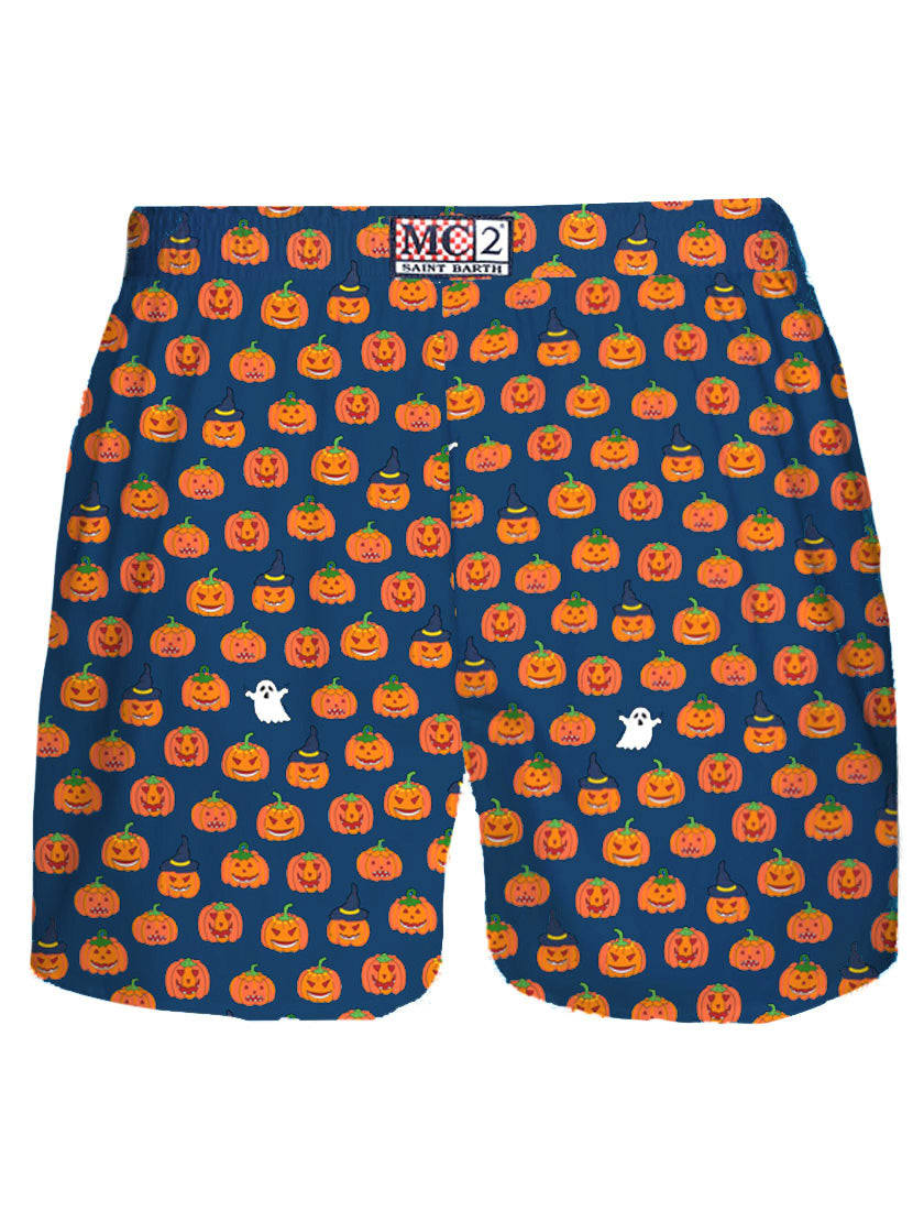 MC2 Saint Barth Man Underwear Boxer With Halloween Print