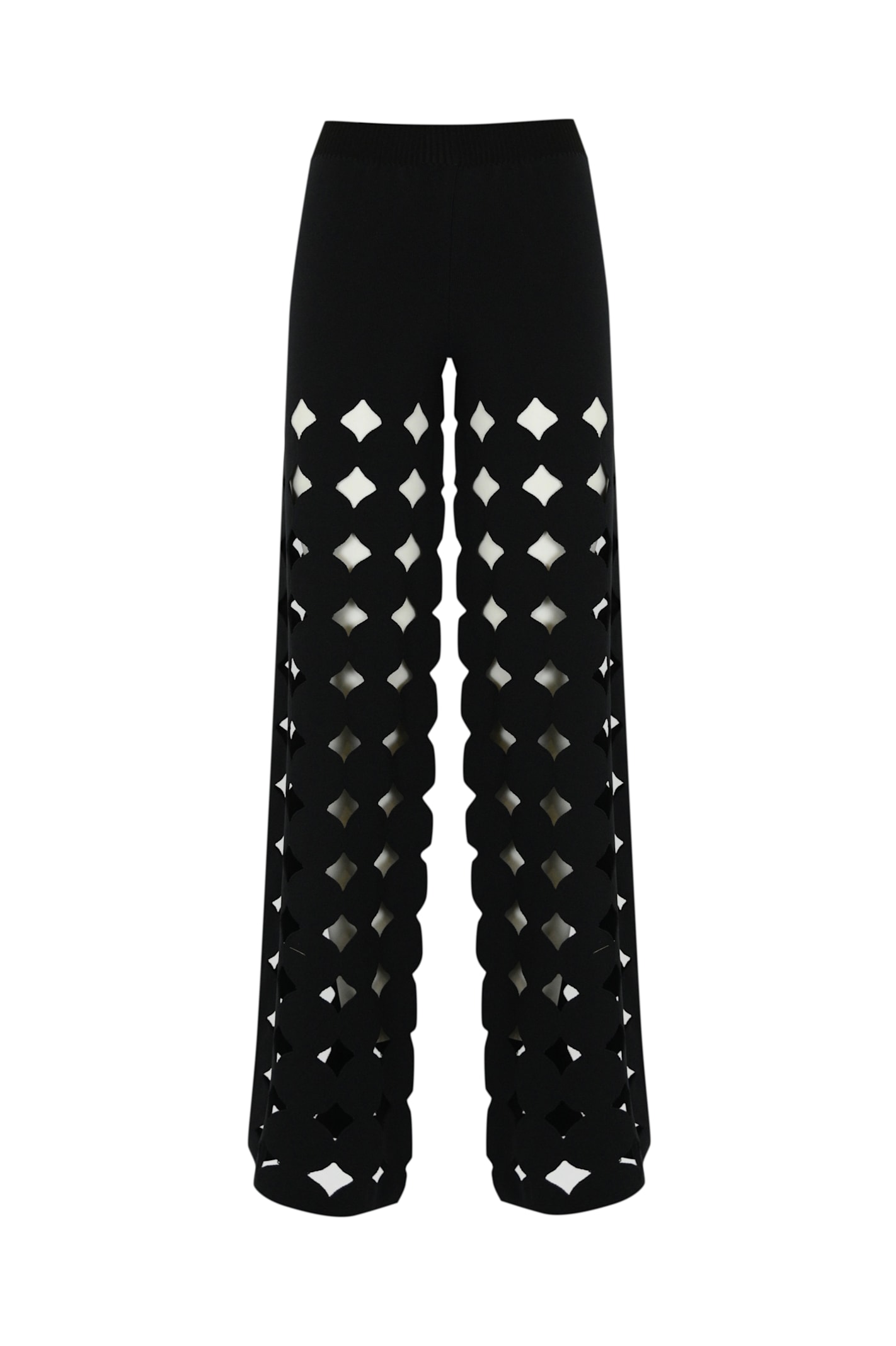 Liviana Conti Jerome Perforated Trousers In Technical Fabric